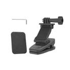 Sunnylife Stretchable Backpack Clip Rotatable Magnetic Mount Action Camera Holder Vlog Mount (Black) - 2