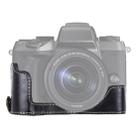 1/4 inch Thread PU Leather Camera Half Case Base for Canon EOS M5(Black) - 1