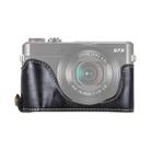 1/4 inch Thread PU Leather Camera Half Case Base for Canon G7 X Mark II (Black) - 1