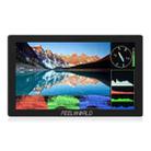 FEELWORLD P6X 5.5 inch Aluminium DSLR Camera Field Monitor Touch Screen 4K HDMI High Brightness 1000nit Monitor (Black) - 1