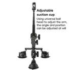 Dual-leg Car Suction Cup Mount with 1/4 inch Screw (Black) - 3