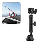 Single-leg Car Suction Cup Mount Crab Clamps (Black) - 1