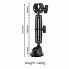 Single-leg Car Suction Cup Mount Crab Clamps (Black) - 2