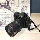 For Canon EOS 5DSR Non-Working Fake Dummy DSLR Camera Model Photo Studio Props with Strap (Black) - 2