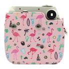 Pink Flamingo Pattern PU Leather Protective Camera Case Bag For FUJIFILM Instax Mini 7S / 7C Camera - 8