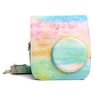 Rainbow Oil painting Pattern PU Leather Protective Camera Case Bag For FUJIFILM Instax Mini 7S / 7C Camera - 1