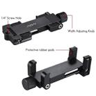 ADAI Portable Foldable Metal Clip Mobile Phone Holder Clamp Bracket(Black) - 5
