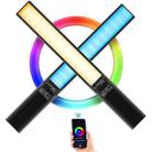 LUXCeO P6 RGB Colorful Photo LED Stick Video Light Handheld APP Control Full Color LED Fill Light (Black) - 1