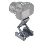 ADAI 360 Degree Rotation 3-Folding CNC Aluminum Quick Release Plate Holder Tripod M Flex Tilt & Ball Head(Grey) - 1