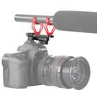 BOYA BY-C30 Camera Microphone Shock Mount Holder Clip with Hot Shoe(Red) - 1
