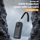 For Insta360 X5 / X4 Sunnylife Integrated Lens Screen Protective Cover Camera Case with Strap (Black) - 3