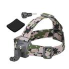 Sunnylife TD672 360 Rotation Adjustable Head Strap Vlog POV Mount Belt for GoPro, Insta360, DJI Osmo Action and Other Action Cameras (Camouflage) - 1