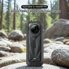 For Insta360 X5 Cold Shoe Carbon Fiber Texture ABS Plastic Protective Frame (Black) - 2