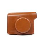 Vintage PU Leather Case Bag for Polaroid W300 Camera, with Adjustable Shoulder Strap (Brown) - 1