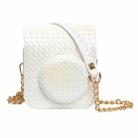 For FUJIFILM instax mini 12 Colorful Woven Leather Case Full Body Camera Bag + Photo Album with Strap (White) - 2