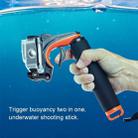 Shutter Trigger + Floating Hand Grip Diving Buoyancy Stick with Adjustable Anti-lost Strap & Screw & Wrench for GoPro HERO8 Black - 8