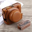 Full Body Camera PU Leather Case Bag with Strap for Panasonic LUMIX LX100(Brown) - 1
