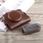 Full Body Camera PU Leather Case Bag with Strap for Sony DSC-HX90(Coffee) - 1