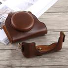 Full Body Camera PU Leather Case Bag with Strap for Sony DSC-HX90(Coffee) - 5