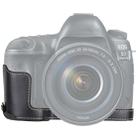 1/4 inch Thread PU Leather Camera Half Case Base for Canon EOS 5D Mark IV / 5D Mark III(Black) - 1