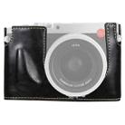 1/4 inch Thread PU Leather Camera Half Case Base for Leica Q (Typ 116)(Black) - 1