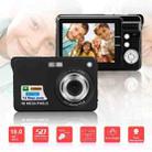 2.7 inch 18 Megapixel 8X Zoom HD Digital Camera Card-type Automatic Camera for Children, with SD Card Slot (Black) - 1