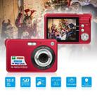 2.7 inch 18 Megapixel 8X Zoom HD Digital Camera Card-type Automatic Camera for Children, with SD Card Slot (Red) - 1