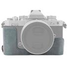 1/4 inch Thread PU Leather Camera Half Case Base for Nikon Z fc (Grey) - 1