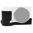 1/4 inch Thread PU Leather Camera Half Case Base for Sony ZV-E10 / ZV-E10L (Black) - 1