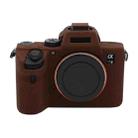 For Sony A7 III / ILCE-7M3 / A7R III Soft Silicone Protective Case(Coffee) - 1