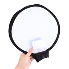 30cm Universal Round Style Flash Folding Soft Box, Without Flash Light Holder(Black + White) - 7