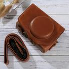 Full Body Camera PU Leather Case Bag with Strap for Canon PowerShot SX730 HS / SX720 HS (Brown) - 1