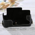 1/4 inch Thread PU Leather Camera Half Case Base for FUJIFILM X-E3(Black) - 1