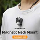 For Insta360 GO 3 Sunnylife Magnetic Neck Mount Chest Body Camera Necklace Lanyard POV Vlog Holder (Black) - 2