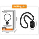 For Insta360 GO 3 Sunnylife Magnetic Neck Mount Chest Body Camera Necklace Lanyard POV Vlog Holder (Black) - 4