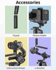 MOZA Mini-P 3 Axis Handheld Gimbal Stabilizer for Action Camera and Smart Phone(Black) - 6
