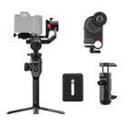 MOZA AirCross 2 Professional 3 Axis Handheld Gimbal Stabilizer with Phone Clamp + Quick Release Plate for DSLR Camera and Smart Phone, Load: 3.2kg(Black) - 2
