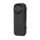 For Insta360 X4 Silicone Protective Case with Lens Cover (Black) - 1