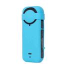 For Insta360 X4 Silicone Protective Case with Lens Cover (Blue) - 1
