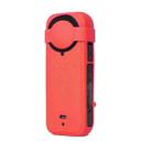 For Insta360 X4 Silicone Protective Case with Lens Cover (Red) - 1