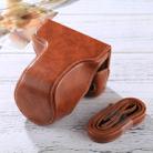 Full Body Camera PU Leather Case Bag with Strap for FUJIFILM X-A3 / X-A2/ X-M1 / X-A10 (16-50mm / 18-55mm / XF 35mm Lens)(Brown) - 1