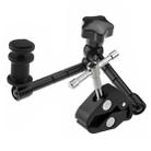 11 inch Adjustable Friction Articulating Magic Arm + Large Claws Clips for DSLR / LCD Monitor(Black) - 1