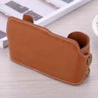 1/4 inch Thread PU Leather Camera Half Case Base for FUJIFILM X-A3 / X-A10(Brown) - 3