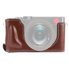 1/4 inch Thread PU Leather Camera Half Case Base for Leica DLUX TYP 109 (Coffee) - 1