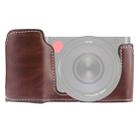 1/4 inch Thread PU Leather Camera Half Case Base for Leica TL (Typ 701) (Coffee) - 1