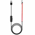 2 in 1 USB HD Visual Earwax Clean Tool Endoscope Borescope with LED Lights & Wifi, Cable length: 2m (Red) - 1