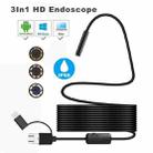Y101 8mm Spiral Head 3 In 1 Waterproof Digital Endoscope Inspection Camera, Length: 2m Hard Cable(Black) - 3
