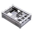 9 Layers Acrylic Box Shell Case with Cooling Fan Hole for Raspberry pi 3(Black) - 1