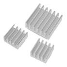 3 in 1 Cooling Heatsink Aluminium Heat Sink Pad Shims for Raspberry Pi 3 / 2 - 1