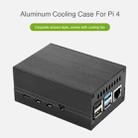 Waveshare Stripe Aluminum Cooling Case for Raspberry Pi 4, Built-In Active Radiator with Fins(Black) - 6